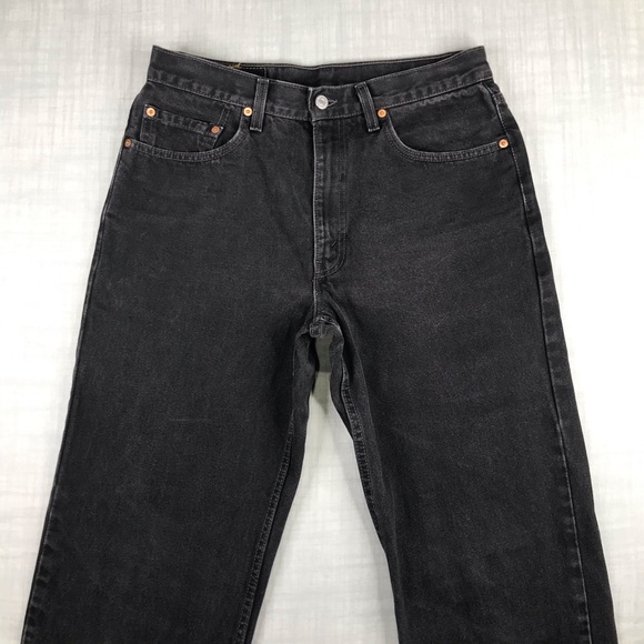 Vintage 90s Levis Mens 34x36 550 Black Jeans - Picture 3 of 14